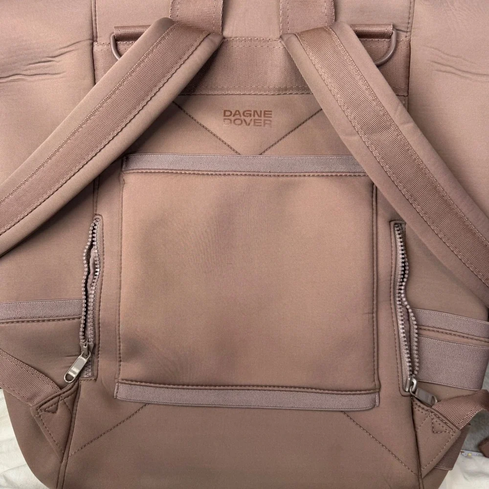 Dagne Dover Neoprene Dakota Backpack Brown Gorpcore Travel Work School Large